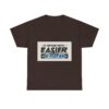 Never Gets Easier - Adventure Cycling T-Shirt for Outdoor Enthusiasts and Athletes - Earth Day Gift