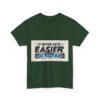 Never Gets Easier - Adventure Cycling T-Shirt for Outdoor Enthusiasts and Athletes - Earth Day Gift