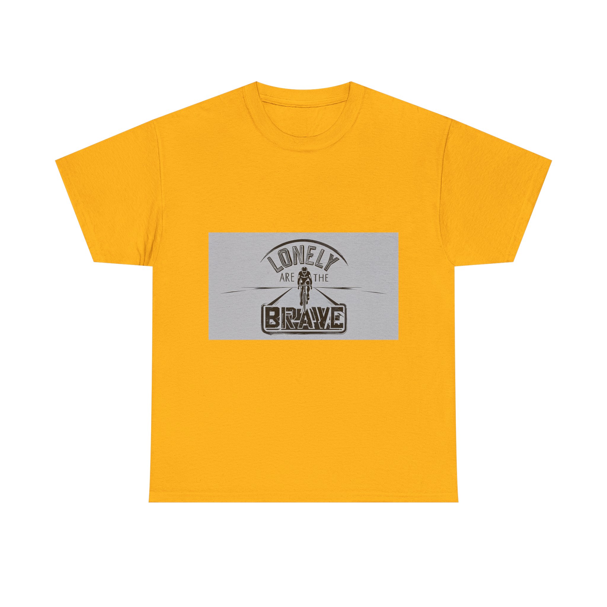 Lonely Are The Brave - Adventure Cycling T-Shirt for Outdoor Enthusiasts and Athletes - Earth Day Gift