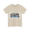 Never Gets Easier - Adventure Cycling T-Shirt for Outdoor Enthusiasts and Athletes - Earth Day Gift
