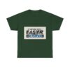 Never Gets Easier - Adventure Cycling T-Shirt for Outdoor Enthusiasts and Athletes - Earth Day Gift