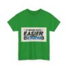 Never Gets Easier - Adventure Cycling T-Shirt for Outdoor Enthusiasts and Athletes - Earth Day Gift