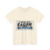Never Gets Easier - Adventure Cycling T-Shirt for Outdoor Enthusiasts and Athletes - Earth Day Gift