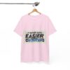 Never Gets Easier - Adventure Cycling T-Shirt for Outdoor Enthusiasts and Athletes - Earth Day Gift