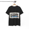 Never Gets Easier - Adventure Cycling T-Shirt for Outdoor Enthusiasts and Athletes - Earth Day Gift