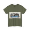 Never Gets Easier - Adventure Cycling T-Shirt for Outdoor Enthusiasts and Athletes - Earth Day Gift