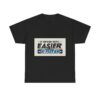 Never Gets Easier - Adventure Cycling T-Shirt for Outdoor Enthusiasts and Athletes - Earth Day Gift