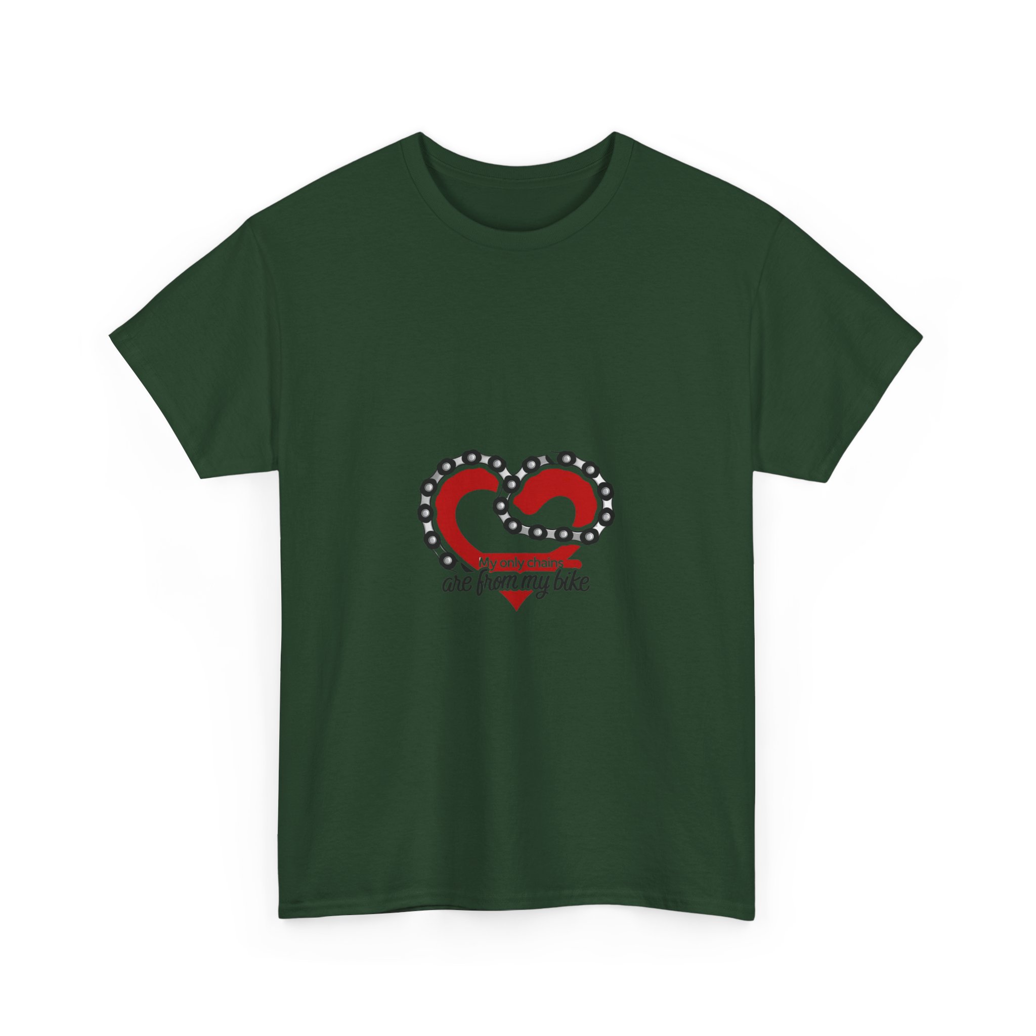 My Only Chains Are From My Bike - Adventure Cycling T-Shirt for Outdoor Enthusiasts and Athletes - Earth Day Gift