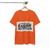 Never Gets Easier - Adventure Cycling T-Shirt for Outdoor Enthusiasts and Athletes - Earth Day Gift