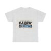 Never Gets Easier - Adventure Cycling T-Shirt for Outdoor Enthusiasts and Athletes - Earth Day Gift