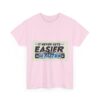 Never Gets Easier - Adventure Cycling T-Shirt for Outdoor Enthusiasts and Athletes - Earth Day Gift