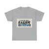 Never Gets Easier - Adventure Cycling T-Shirt for Outdoor Enthusiasts and Athletes - Earth Day Gift