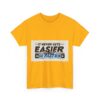 Never Gets Easier - Adventure Cycling T-Shirt for Outdoor Enthusiasts and Athletes - Earth Day Gift