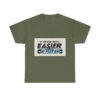Never Gets Easier - Adventure Cycling T-Shirt for Outdoor Enthusiasts and Athletes - Earth Day Gift