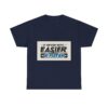 Never Gets Easier - Adventure Cycling T-Shirt for Outdoor Enthusiasts and Athletes - Earth Day Gift