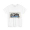 Never Gets Easier - Adventure Cycling T-Shirt for Outdoor Enthusiasts and Athletes - Earth Day Gift