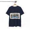 Never Gets Easier - Adventure Cycling T-Shirt for Outdoor Enthusiasts and Athletes - Earth Day Gift