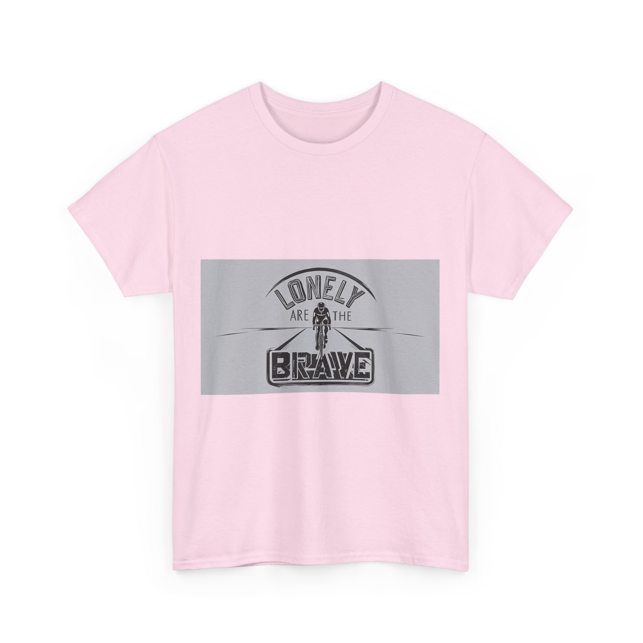 Lonely Are The Brave - Adventure Cycling T-Shirt for Outdoor Enthusiasts and Athletes - Earth Day Gift