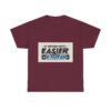 Never Gets Easier - Adventure Cycling T-Shirt for Outdoor Enthusiasts and Athletes - Earth Day Gift
