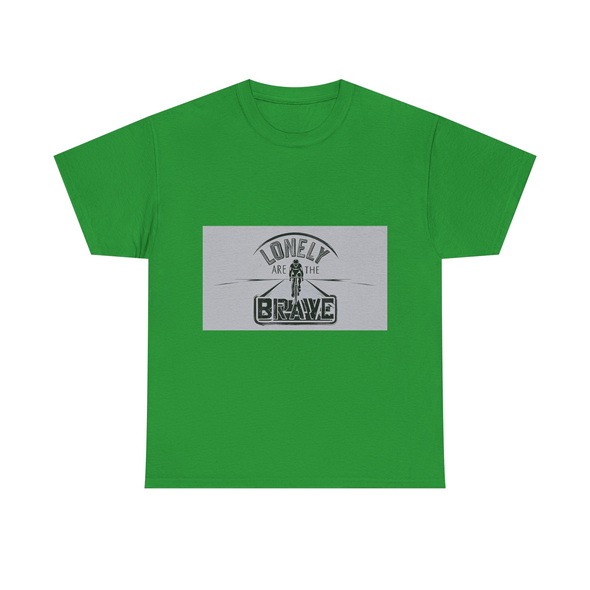 Lonely Are The Brave - Adventure Cycling T-Shirt for Outdoor Enthusiasts and Athletes - Earth Day Gift