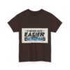 Never Gets Easier - Adventure Cycling T-Shirt for Outdoor Enthusiasts and Athletes - Earth Day Gift