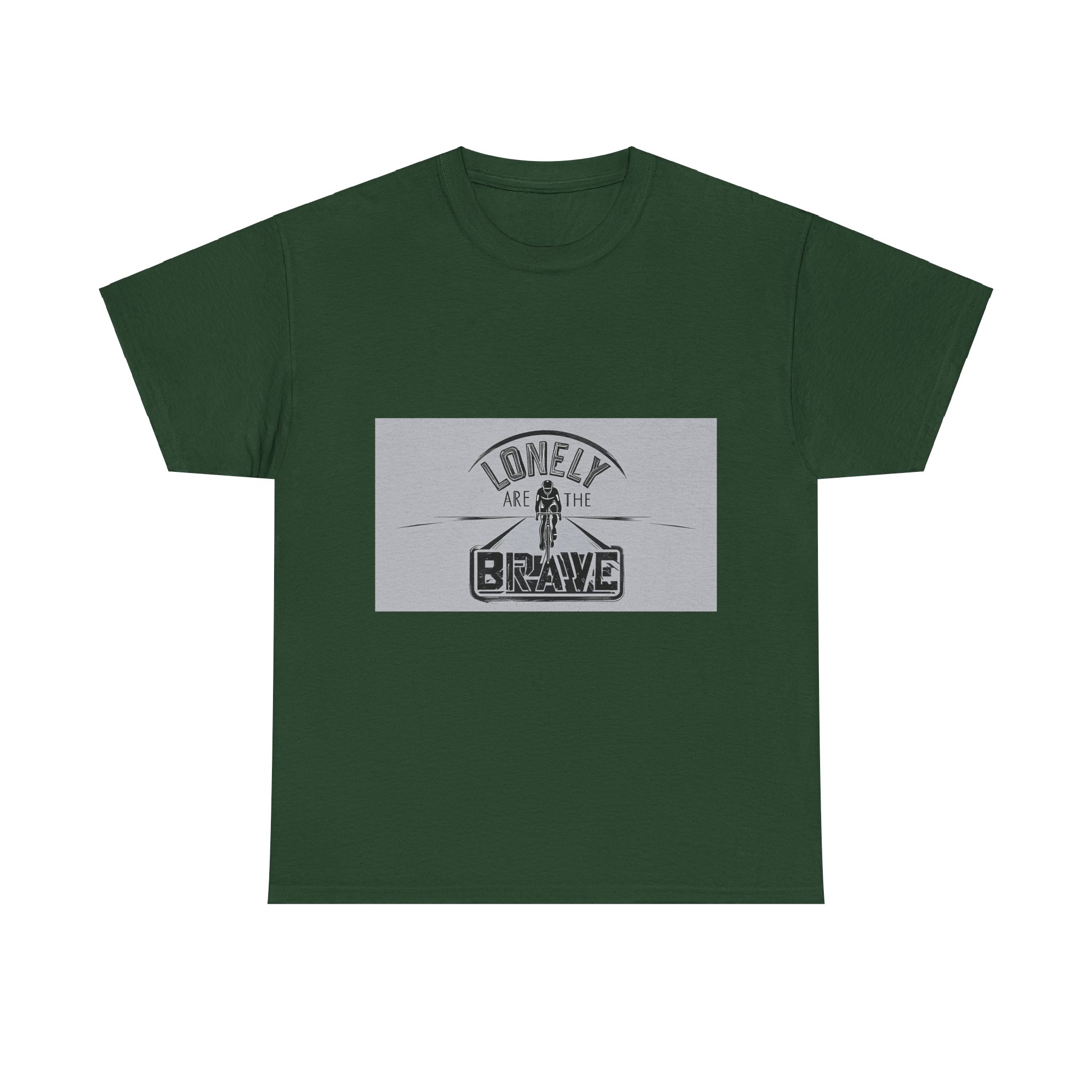 Lonely Are The Brave - Adventure Cycling T-Shirt for Outdoor Enthusiasts and Athletes - Earth Day Gift