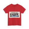 Never Gets Easier - Adventure Cycling T-Shirt for Outdoor Enthusiasts and Athletes - Earth Day Gift