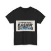 Never Gets Easier - Adventure Cycling T-Shirt for Outdoor Enthusiasts and Athletes - Earth Day Gift