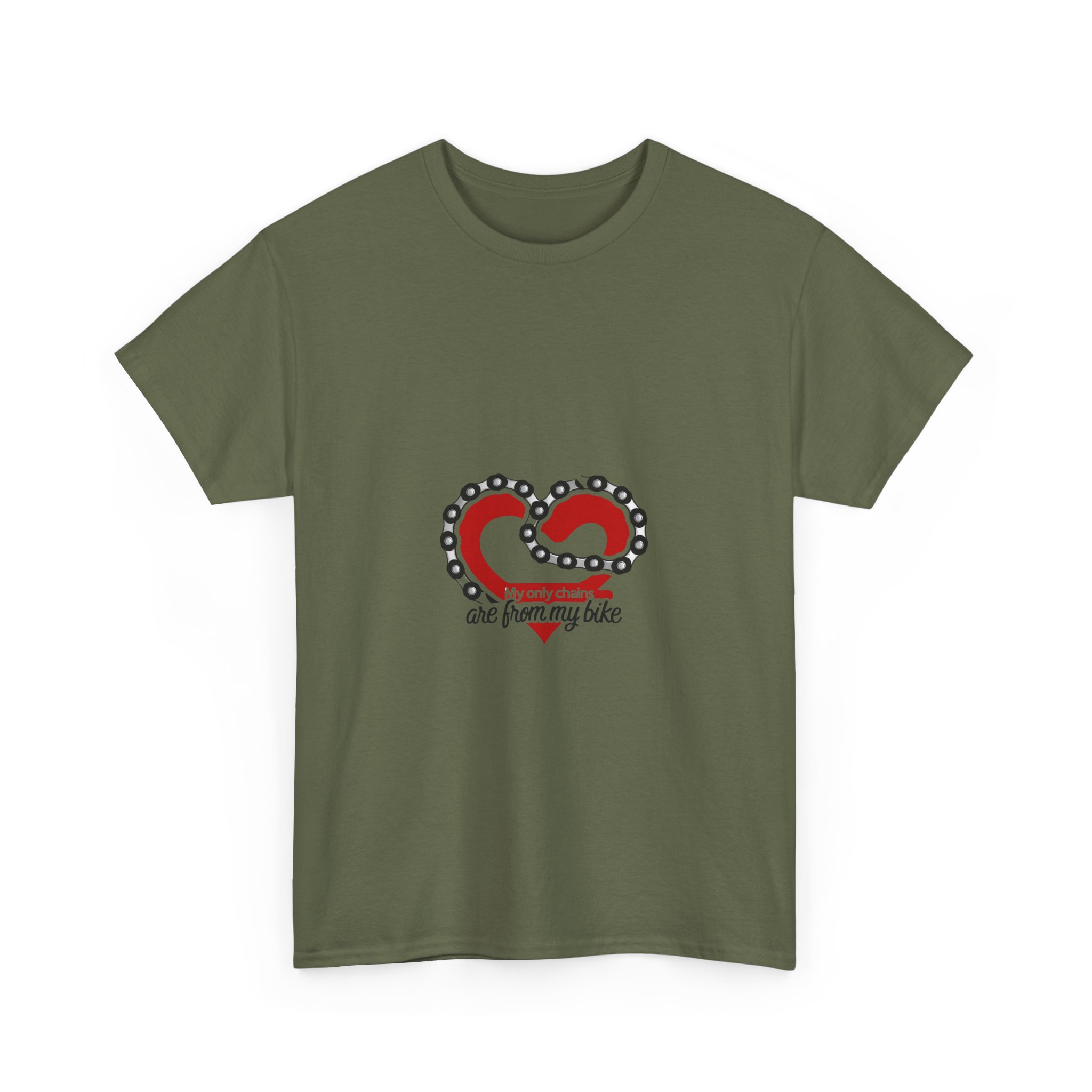 My Only Chains Are From My Bike - Adventure Cycling T-Shirt for Outdoor Enthusiasts and Athletes - Earth Day Gift